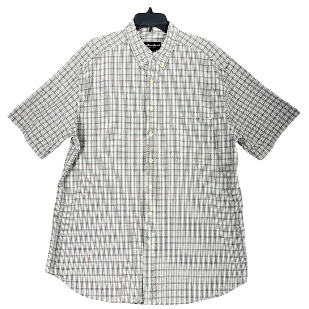 Eddie Bauer Shirt Mens Tall L Outdoor Coastal Grandpa Rustic Cabin Aesthetic Y2K